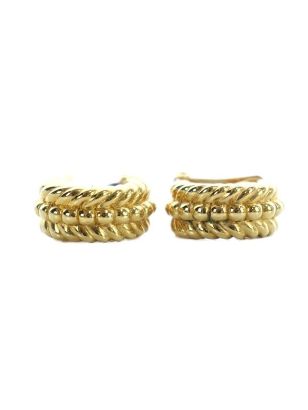 Dior Earrings Logo Clip Type Gold - Picture 3 of 5
